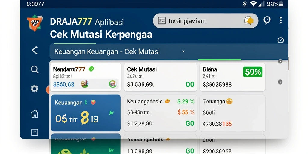 Tampilan antarmuka DRAJA777 yang menarik dan intuitif.