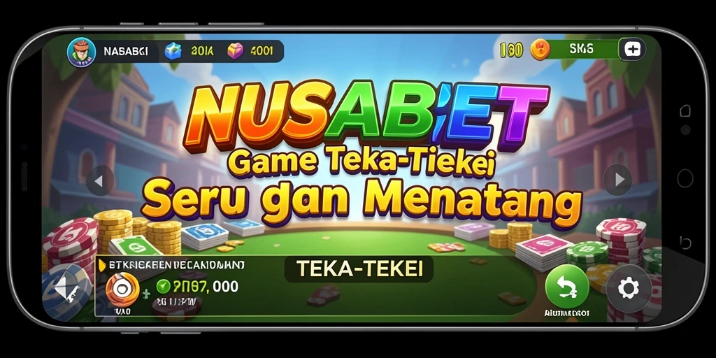 Tampilan antarmuka NUSABET dengan teka-teki menarik.