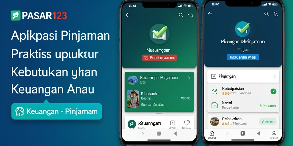 Antarmuka aplikasi PASAR123 untuk pengajuan pinjaman yang mudah dan cepat.