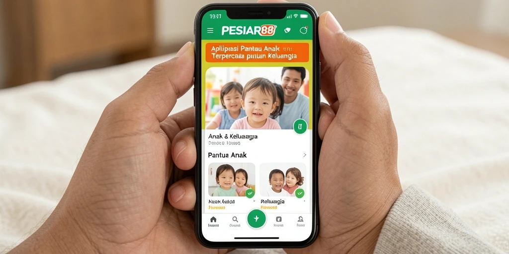 Tampilan antarmuka PESIAR88 memudahkan pemantauan aktivitas anak.